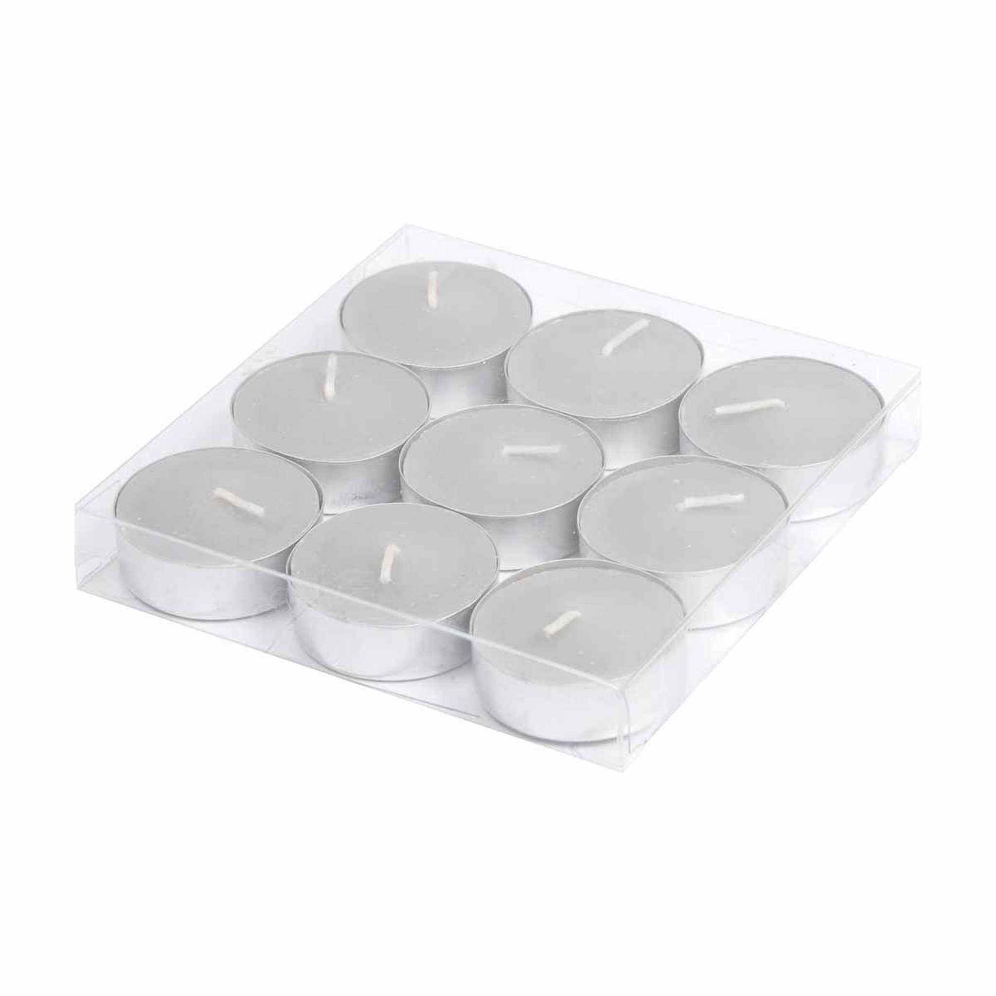HOMEA Lot de 9 bougies parfumées chauffe-plat  gaïa  3cm musc