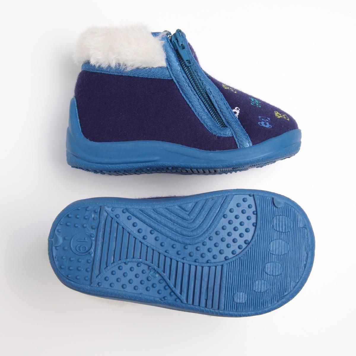 IN EXTENSO Chaussons fourrés zippés bébé