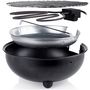 Voir la diapositive 4 : TRISTAR Barbecue électrique posable 30cm 1250w noir - bq-2880