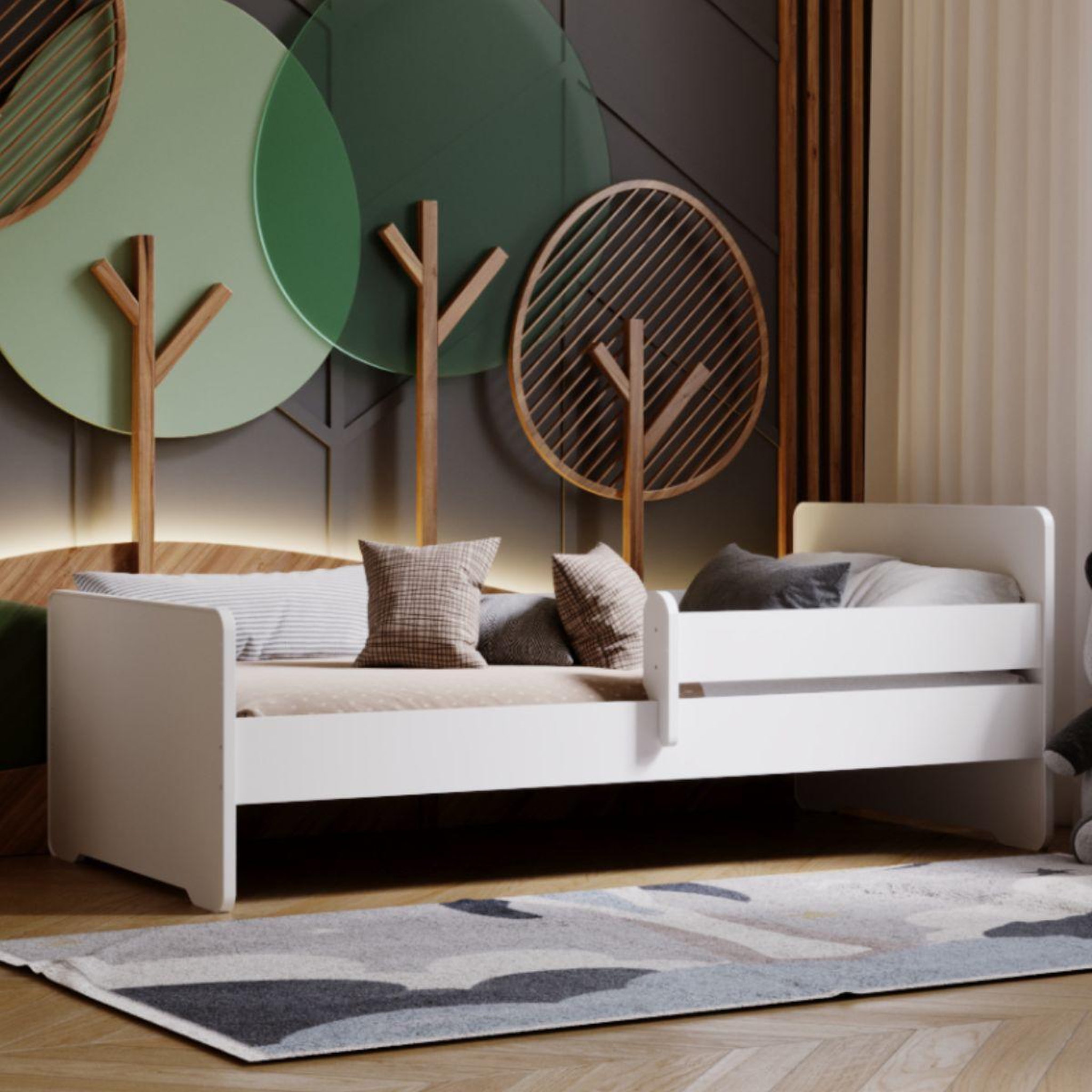 Voir la diapositive 3 : KOBI Lit enfant Max blanc 160x80