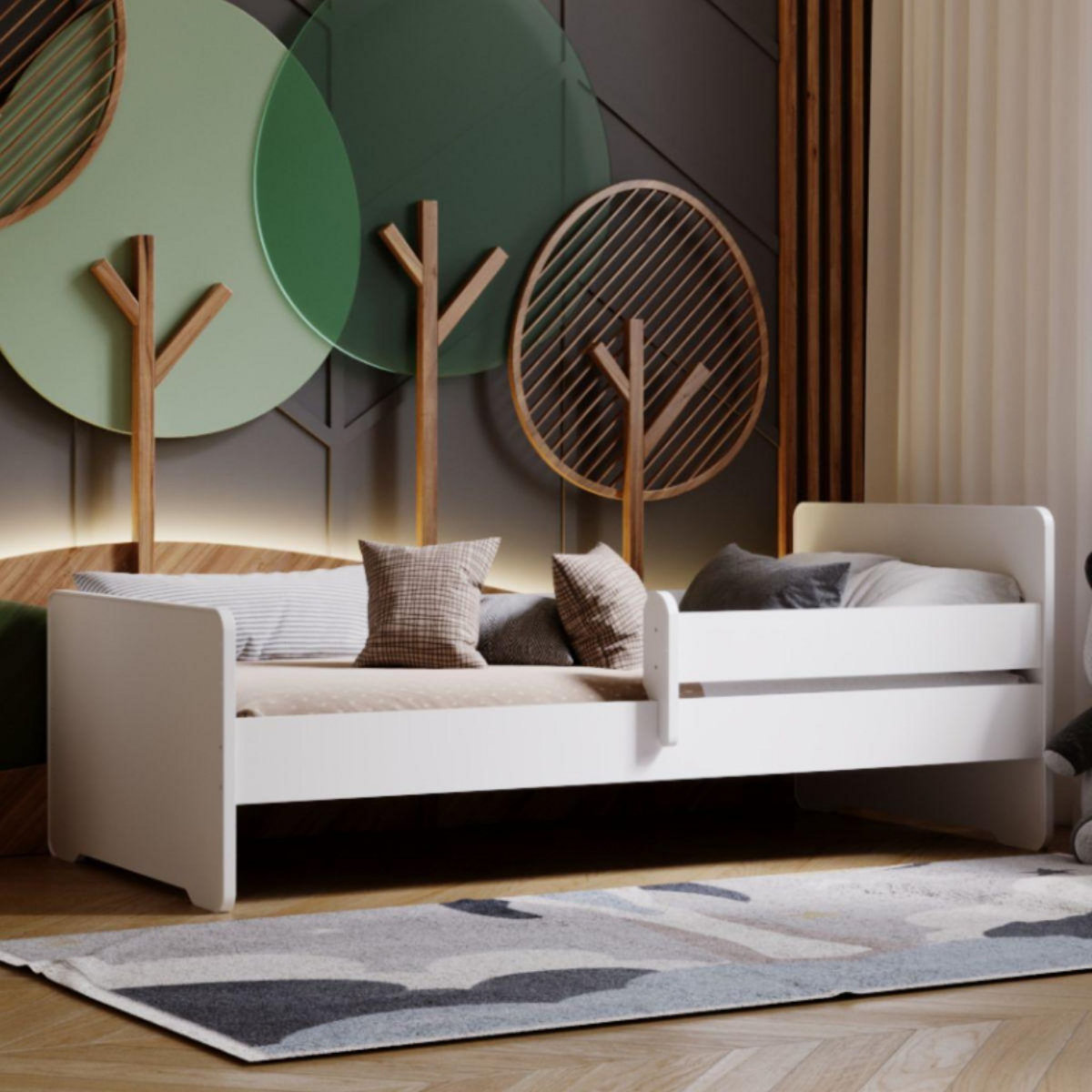 KOBI Lit enfant Max blanc 160x80