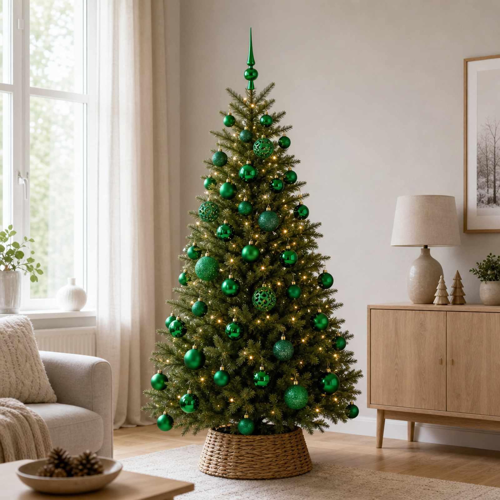 Voir la diapositive 2 : VIDAXL Ensemble de Boules de Noël 120 pc Vert Diam. 6 cm Plastique