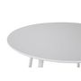 Voir la diapositive 4 : Paris Prix Table à Manger Ronde  Plaza  100cm Blanc