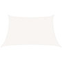 Voir la diapositive 2 : VIDAXL Voile d'ombrage 160 g/m^2 Blanc 3/4x2 m PEHD