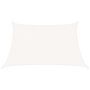 Voir la diapositive 2 : VIDAXL Voile d'ombrage 160 g/m^2 Blanc 3/4x2 m PEHD