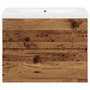 Voir la diapositive 5 : VIDAXL Armoire lavabo avec bassin integre vieux bois