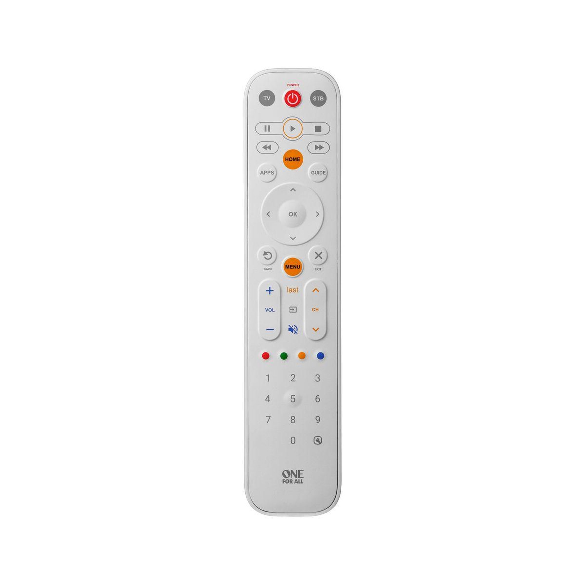 Voir la diapositive 2 : One For All Télécommande Universelle EazyClean 2en1 - White