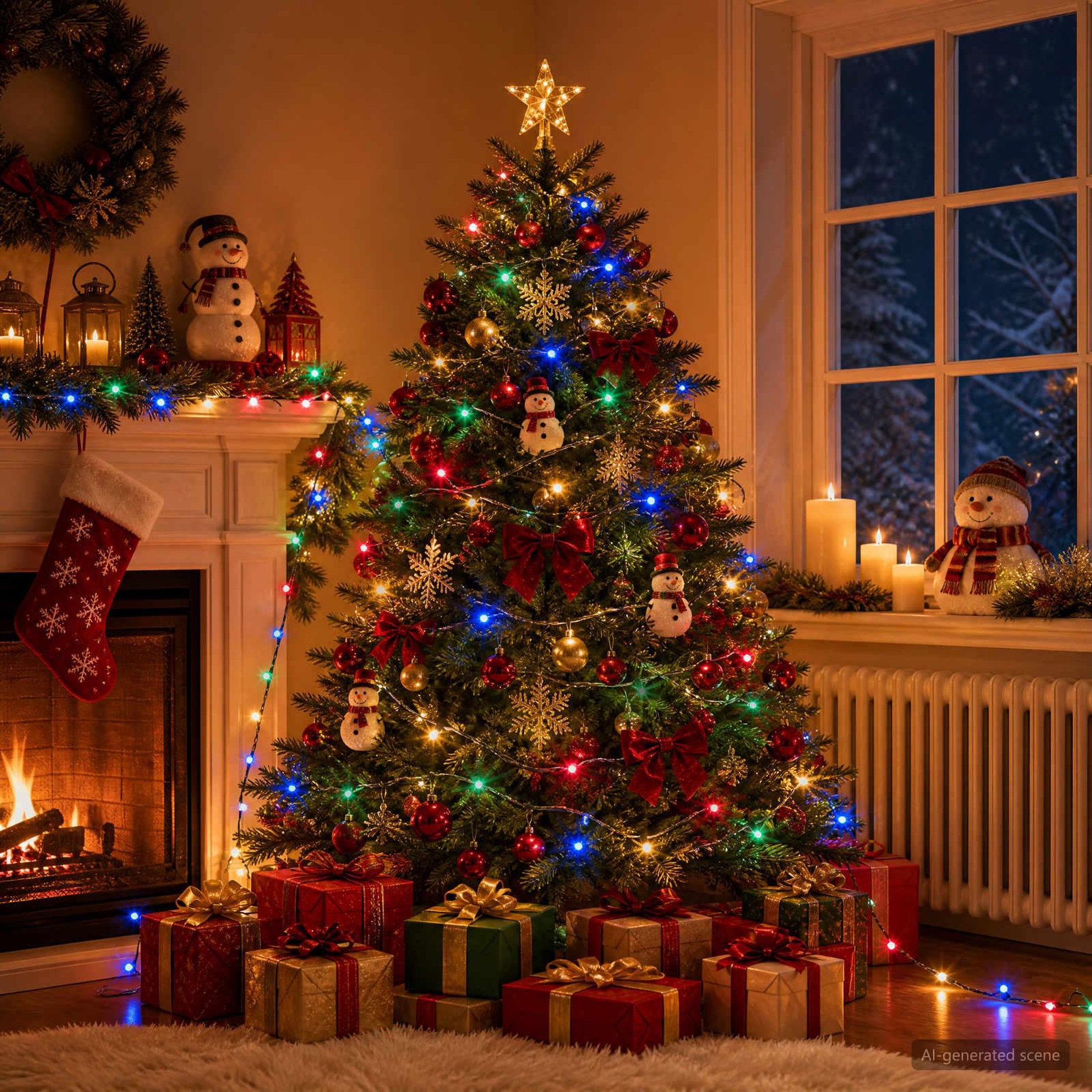 Voir la diapositive 2 : VIDAXL Guirlande lumineuse de Noël bicolore 150 LED Multicolore 15 m