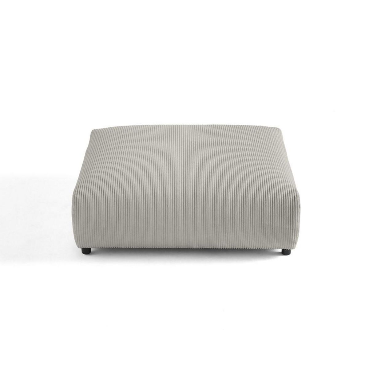 LISA DESIGN Garance - grand pouf modulable - en velours côtelé