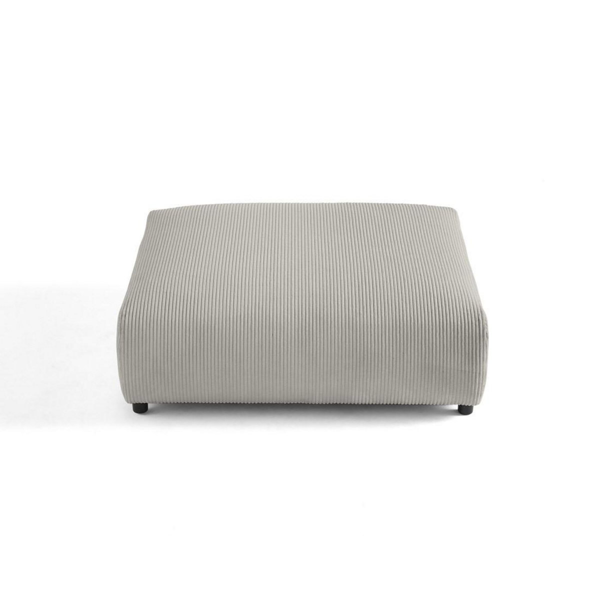 LISA DESIGN Garance - grand pouf modulable - en velours côtelé
