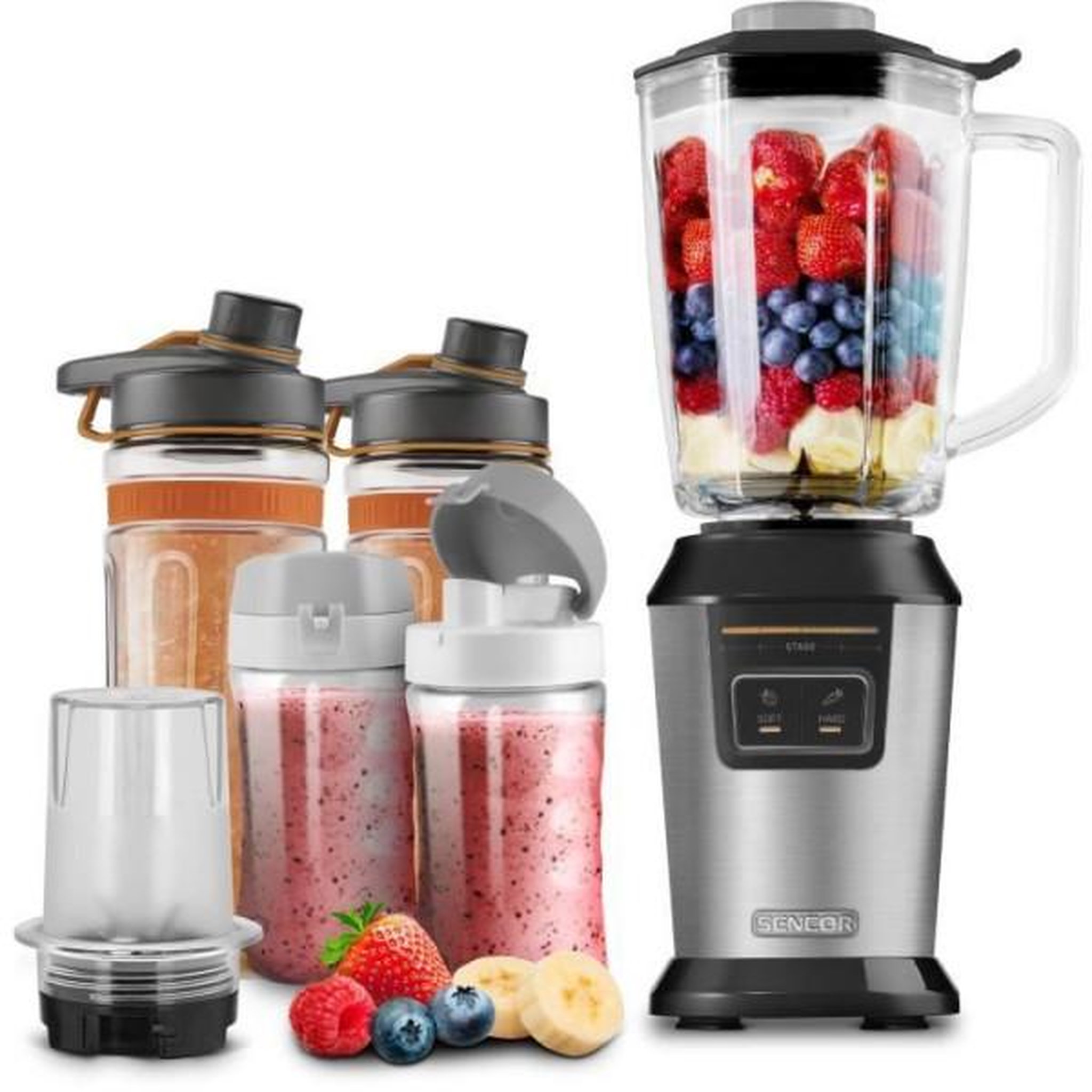 MARKET24 Blender  smoothie - SENCOR - SBL 7570SS - 800 W - Argent