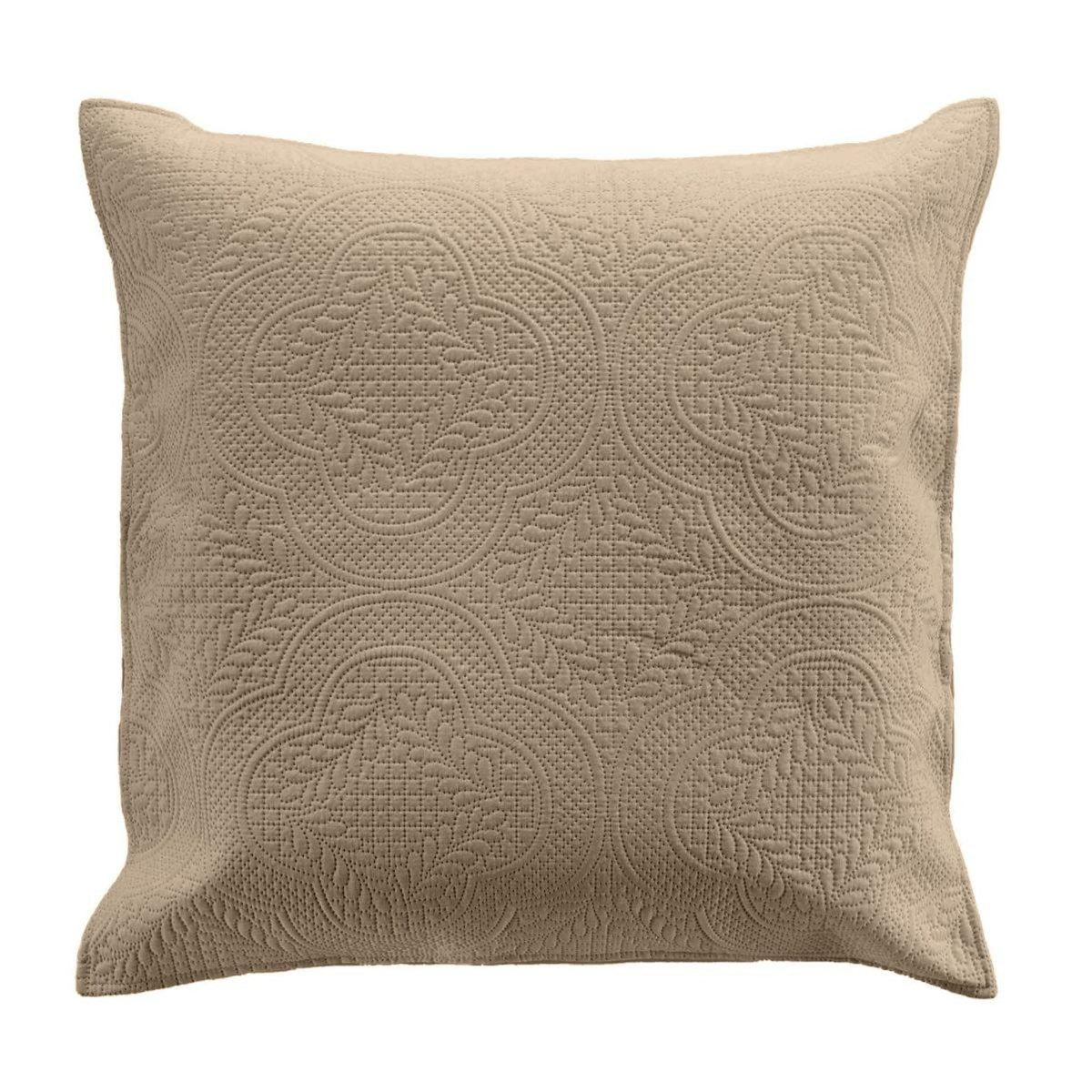 Paris Prix Couvre-Lit & 2 Housses de Coussin  Romane  240x260cm Beige Lin