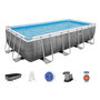 Voir la diapositive 1 : BESTWAY Piscine tubulaire rectangulaire Power Steel 5,49 x 2,74 x 1,22 m - Bestway