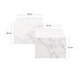 Voir la diapositive 5 : LISA DESIGN Pueblo - lot de 2 tables basses - effet marbre blanc - 58 et 50 cm