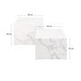 Voir la diapositive 5 : LISA DESIGN Pueblo - lot de 2 tables basses - effet marbre blanc - 58 et 50 cm