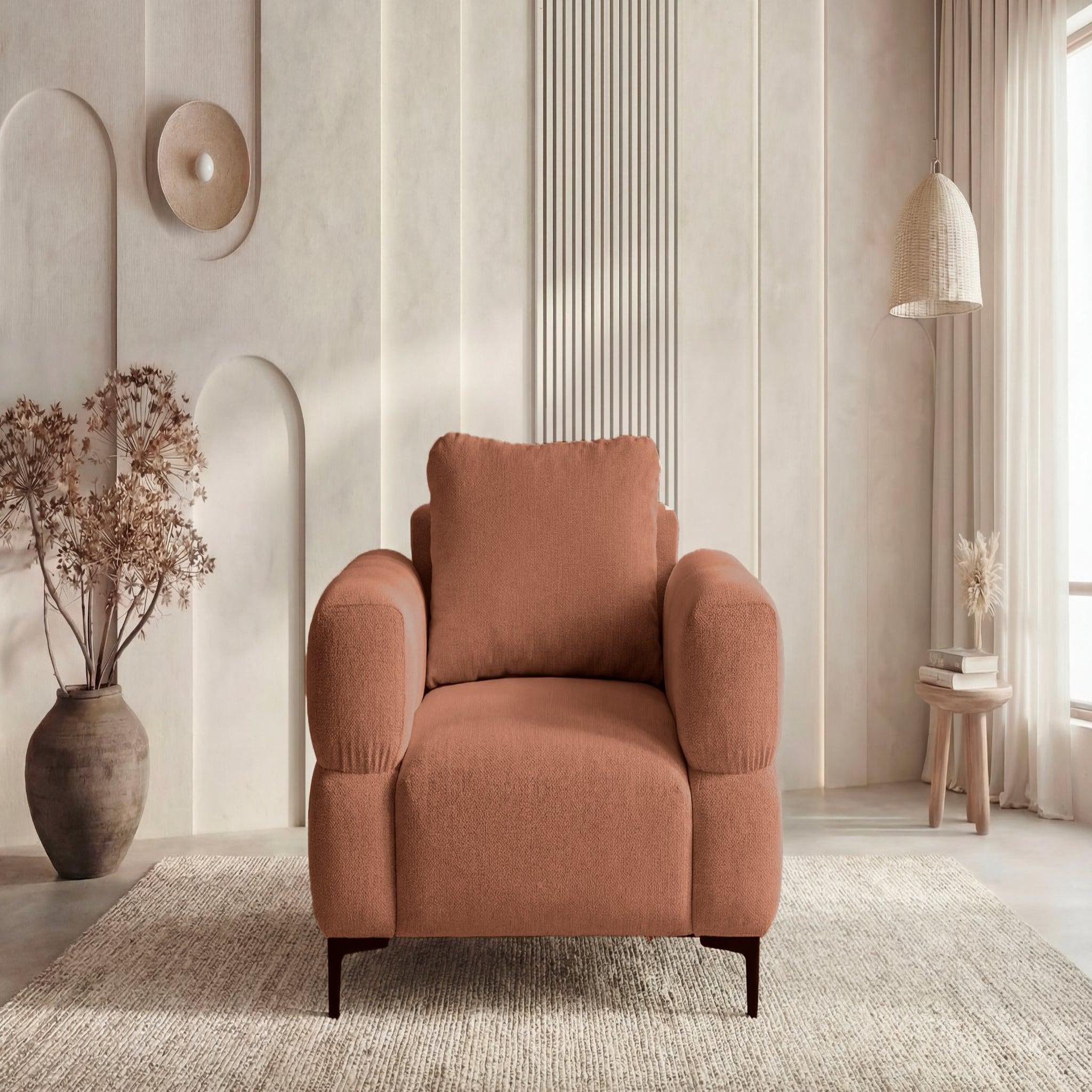 Voir la diapositive 3 : CASANOVA PARIS Elton - fauteuil en tissu lisse