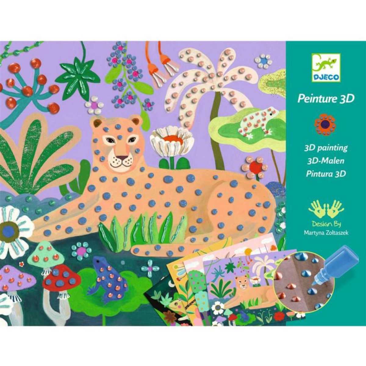 Djeco Peinture 3D enfant Djeco Forêt tropicale