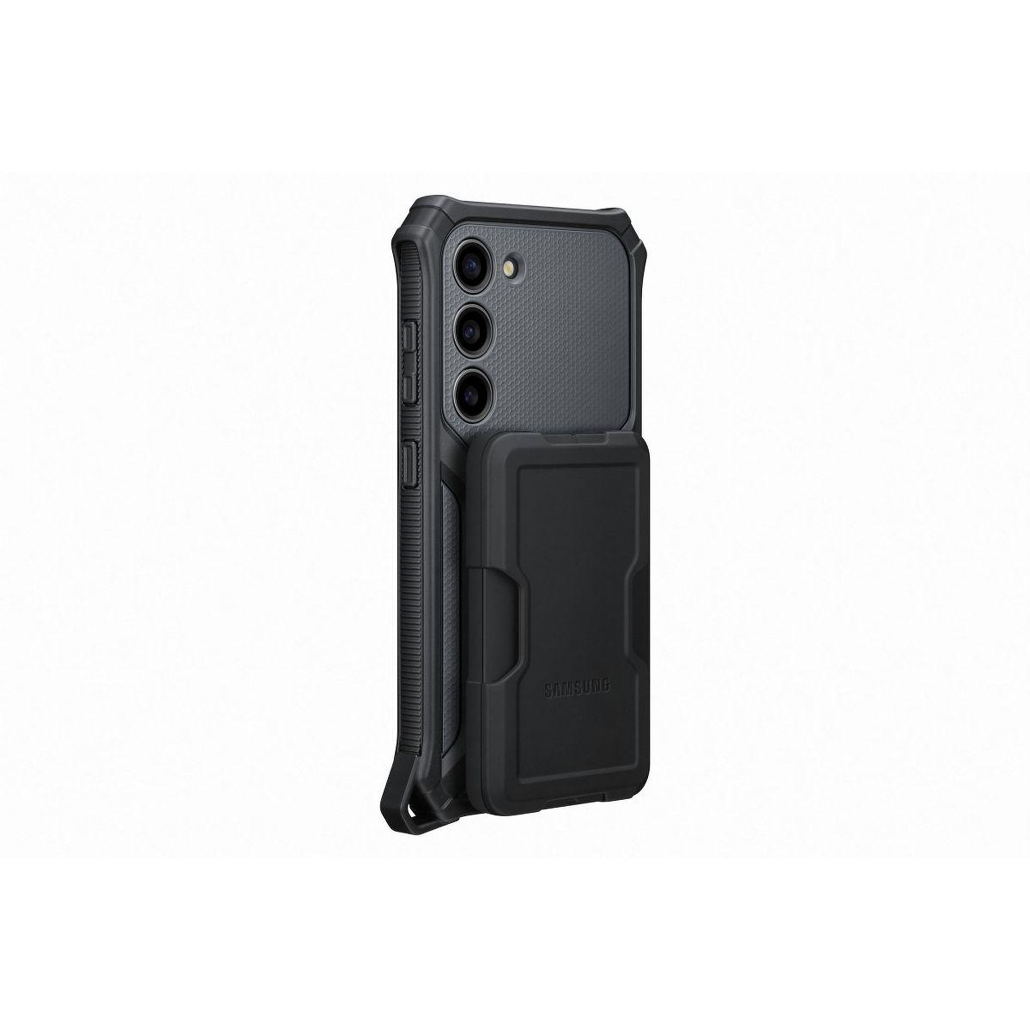 Voir la diapositive 4 : Samsung Coque s23  renforcee support amovible gri