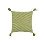 Voir la diapositive 2 : Paris Prix Coussin Déco à Pompons  Avocado  45x45cm Vert