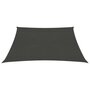 VIDAXL Voile d'ombrage 160 g/m^2 Anthracite 4x4 m PEHD