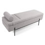 Voir la diapositive 3 : Paris Prix Banquette & Coffre Bouclette  Loyd  140cm Gris
