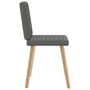Voir la diapositive 5 : VIDAXL Chaises a manger lot de 4 gris fonce tissu