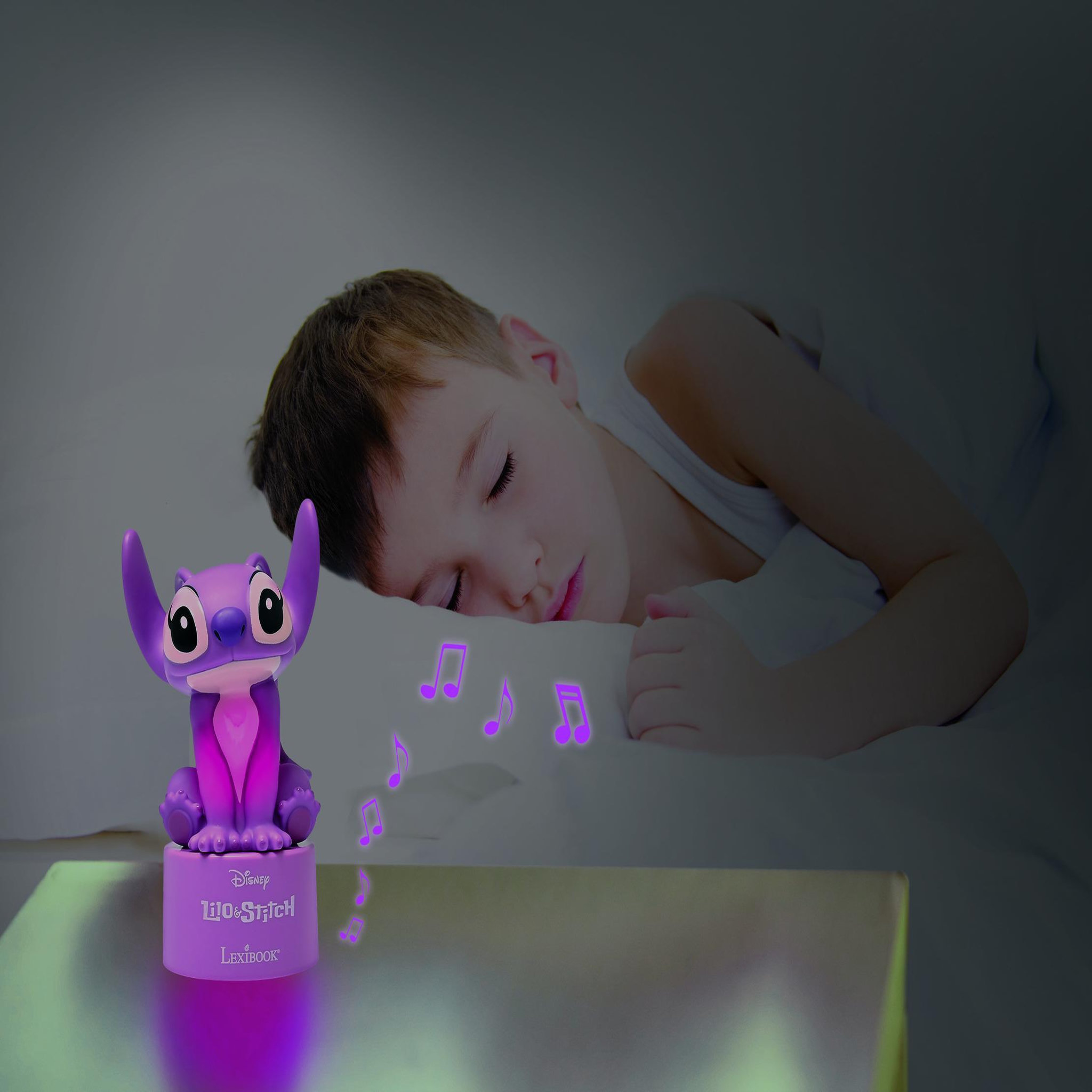 Voir la diapositive 6 : Lexibook Veilleuse en 3D avec variation de couleurs Stitch Angel
