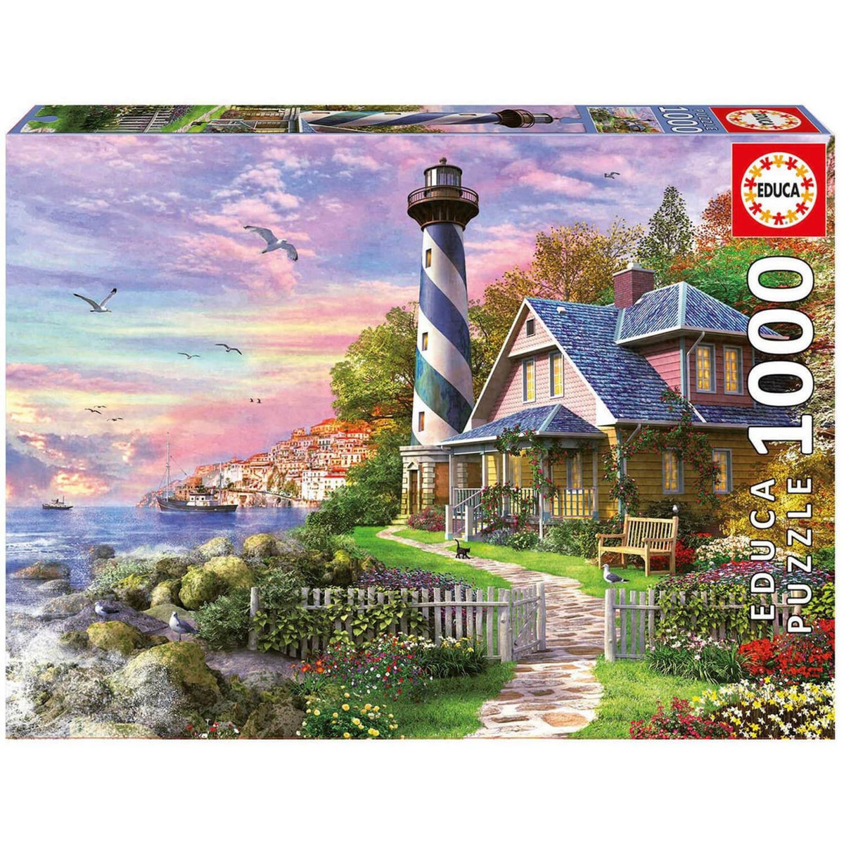 EDUCA Puzzle educatif Educa-Borras 1000 pièces illustrant une maison-phare