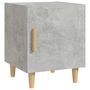 Voir la diapositive 2 : VIDAXL Table de chevet Gris beton Bois d'ingenierie