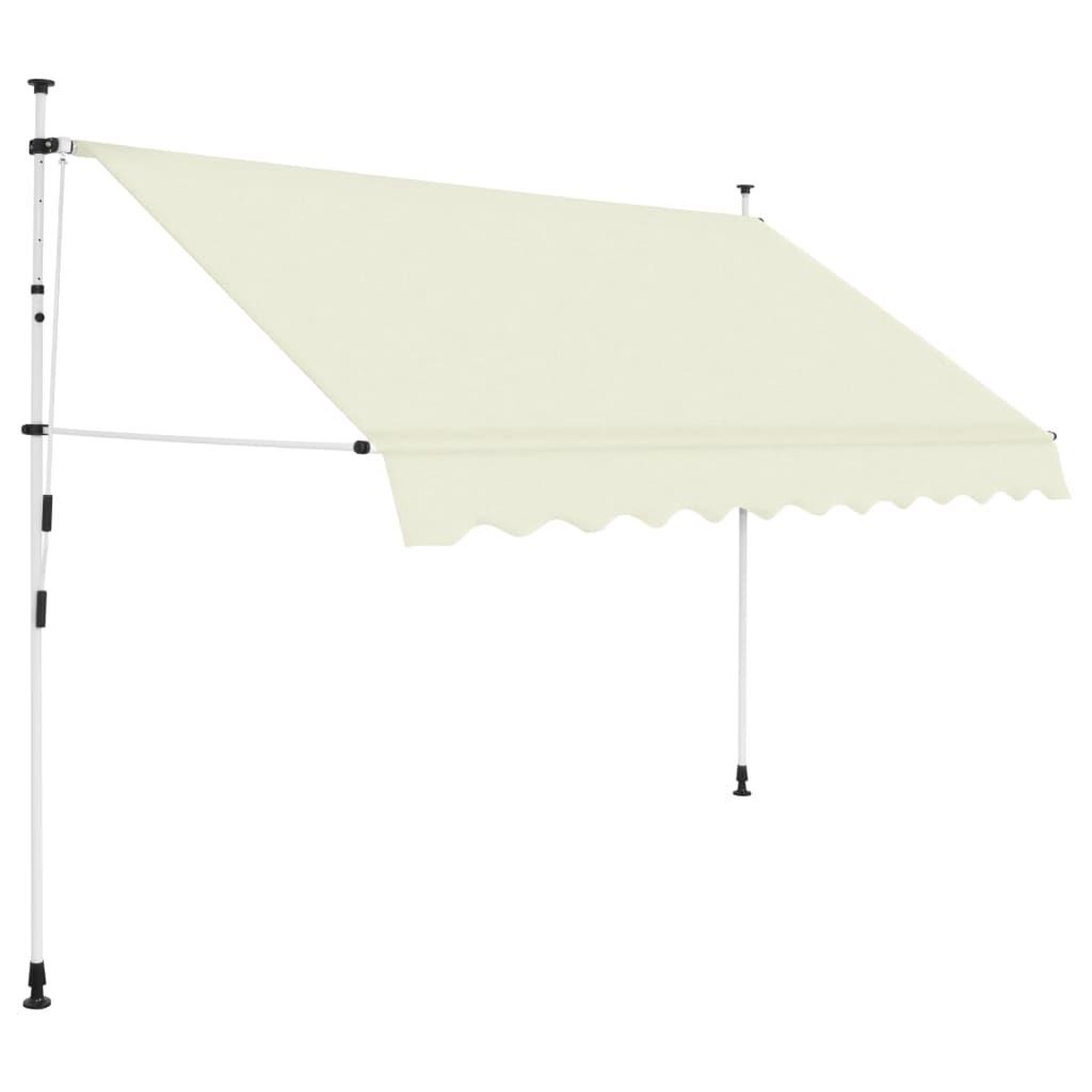 Voir la diapositive 1 : VIDAXL Auvent manuel retractable 300 cm Creme