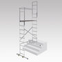 Voir la diapositive 2 : HAILO Echafaudage roulant d'escalier 5m en aluminium - HOBBYSTEP H5