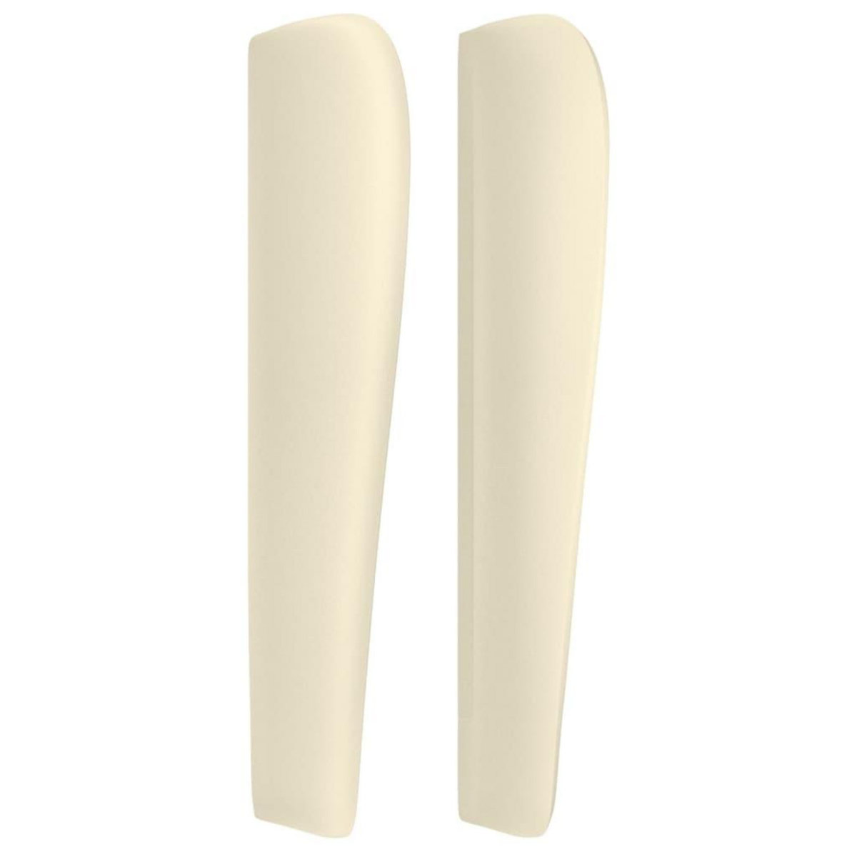 VIDAXL Tete de lit avec oreilles Creme 83x23x118/128 cm Similicuir