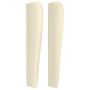 Voir la diapositive 4 : VIDAXL Tete de lit avec oreilles Creme 83x23x118/128 cm Similicuir