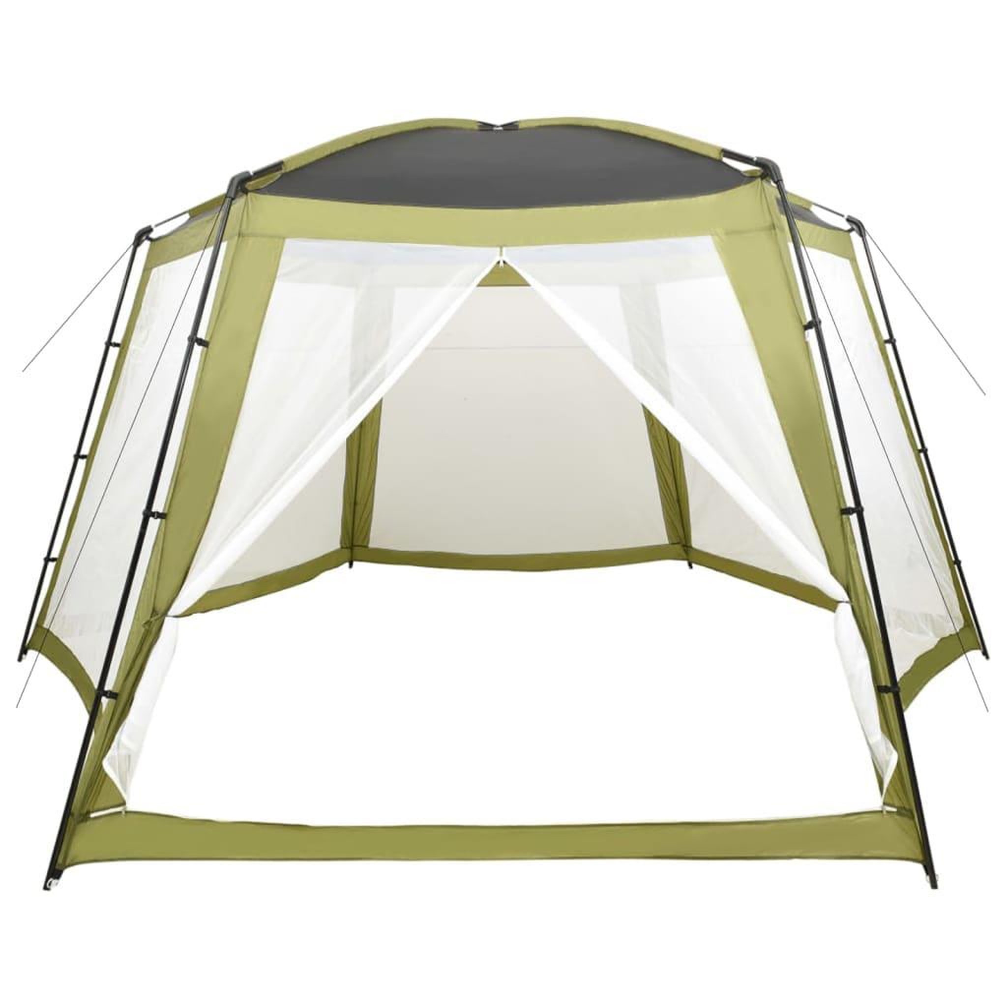Voir la diapositive 3 : VIDAXL Tente de piscine tissu 590x520x250 cm vert