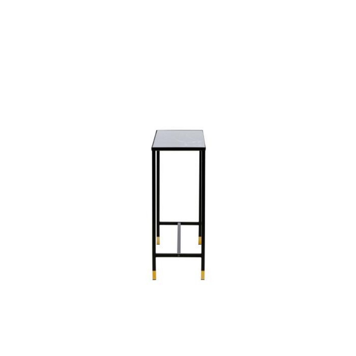 Paris Prix Console Design en Verre  Dipp  100cm Noir