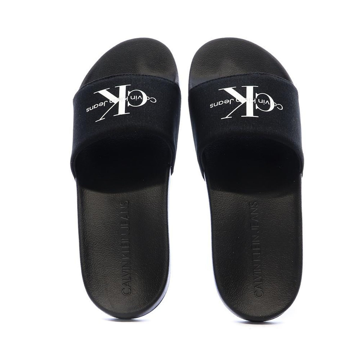 CALVIN KLEIN JEANS Claquettes Noir Homme Calvin Klein Jeans Slide Monogram