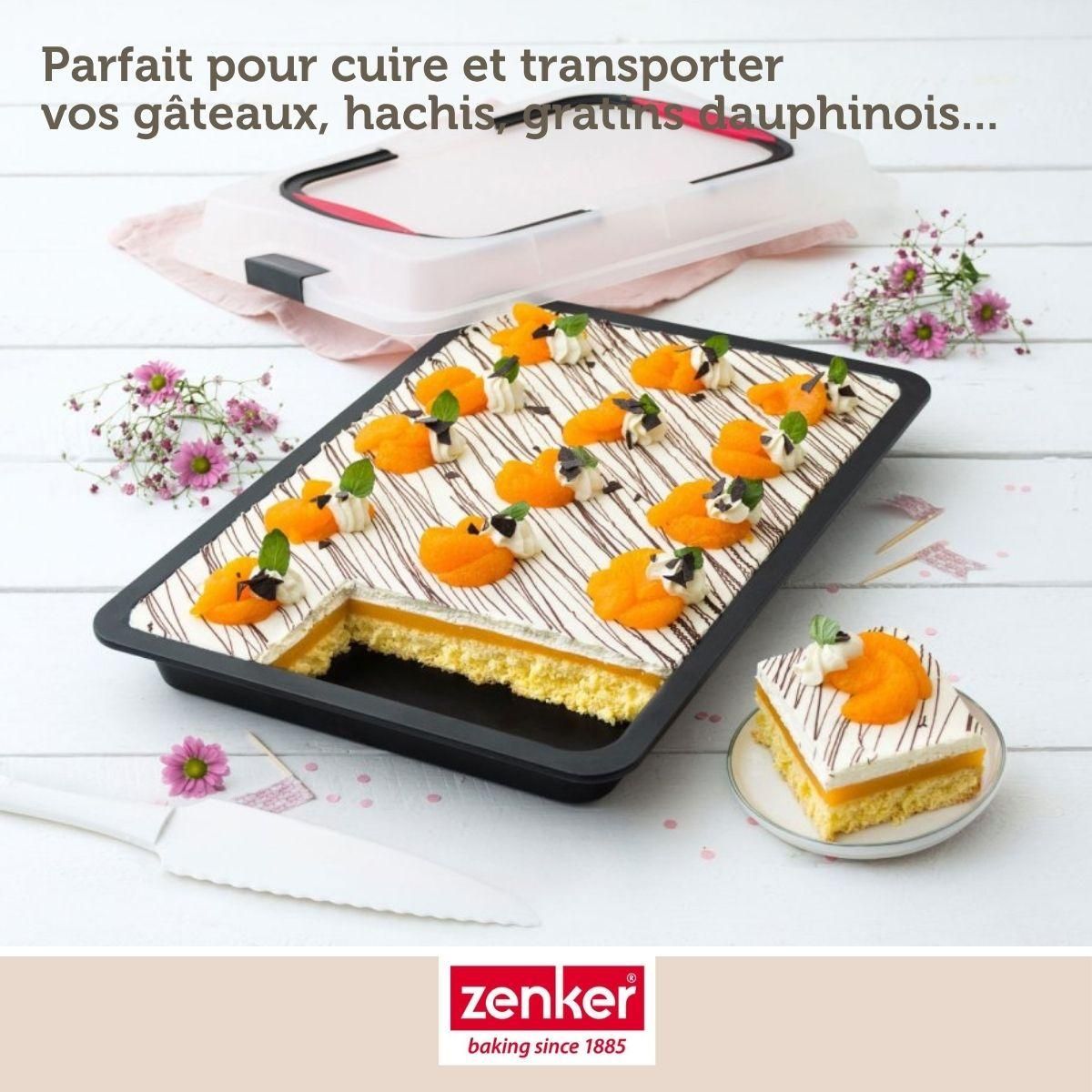 ZENKER Plaque de cuisson 42 x 29 cm avec couvercle Zenker Special To Go