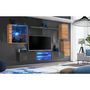 Voir la diapositive 2 : Paris Prix Ensemble Meuble TV  Switch XXIII  250cm Naturel & Gris