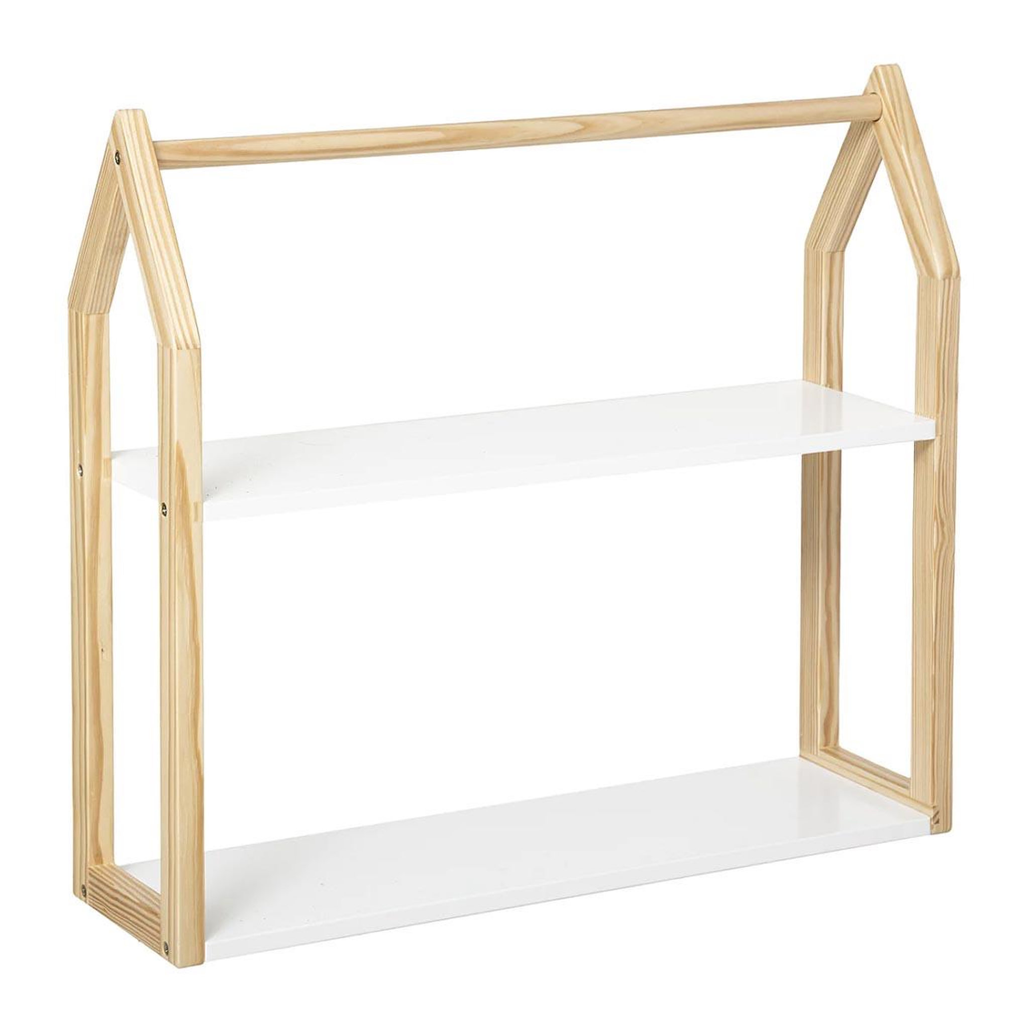 Voir la diapositive 1 : Atmosphera Kids Étagère murale enfant  maison  56cm blanc