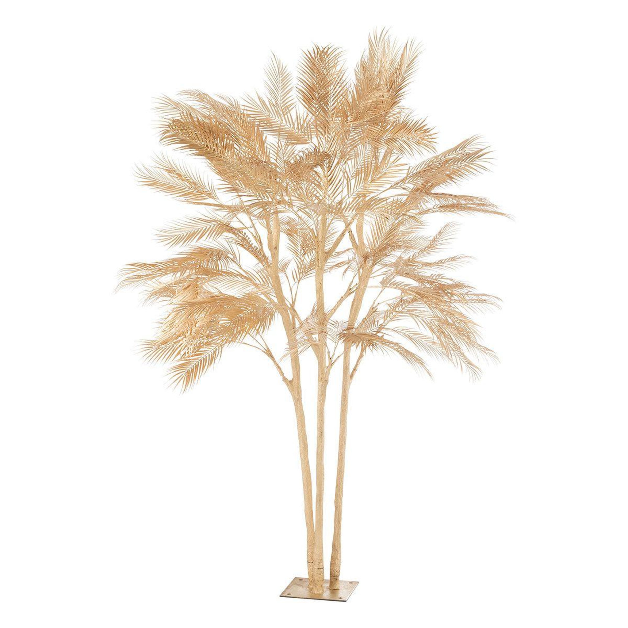 Voir la diapositive 1 : J-LINE Arbre Déco en Métal  Palmier  250cm Or
