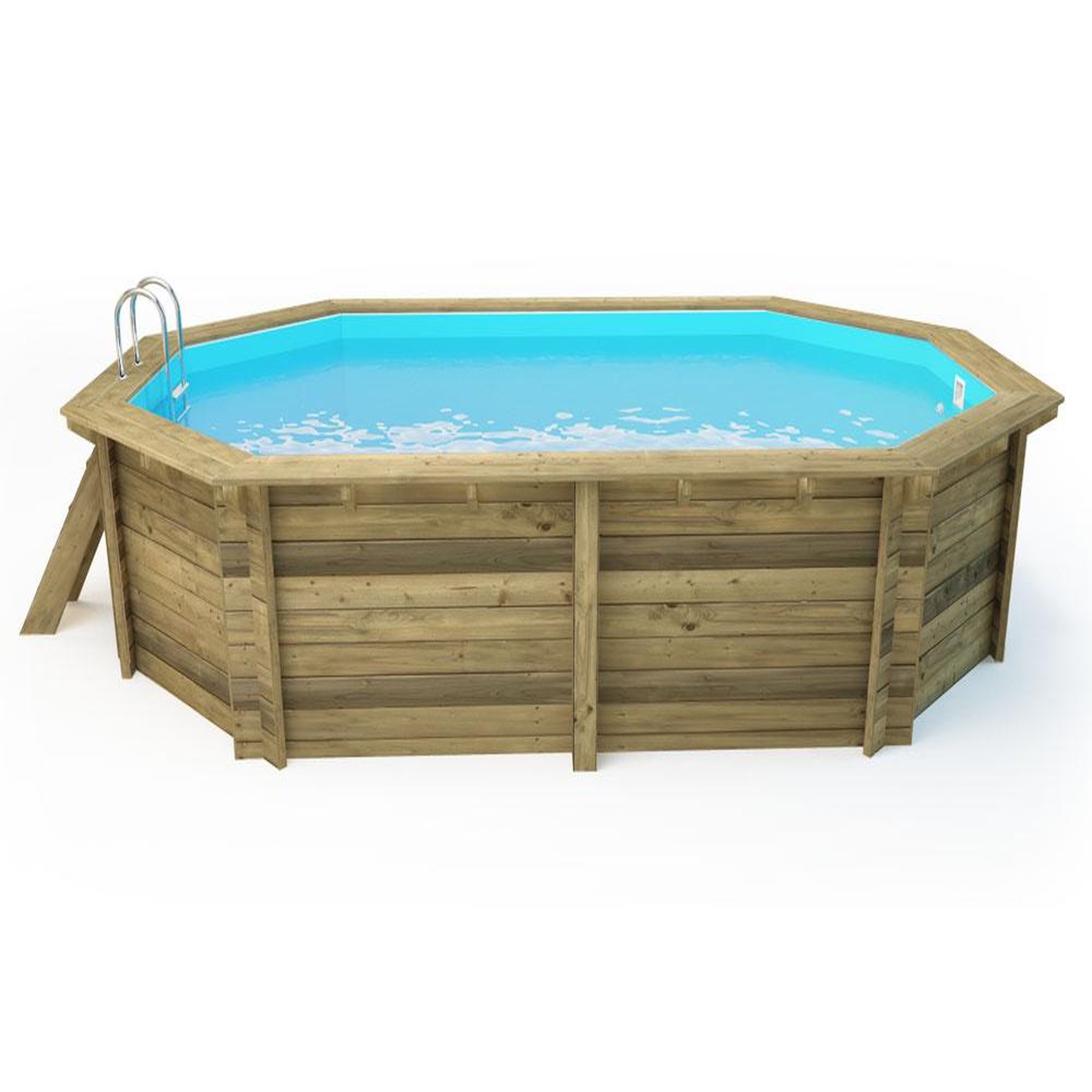 Voir la diapositive 3 : Habitat et Jardin Piscine bois   Rio 120   - 5.60 x 3.70 x 1.24 m