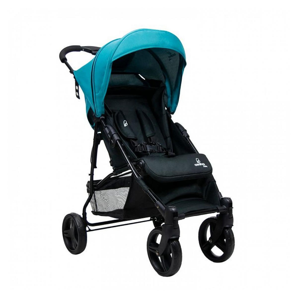 Asalvo Poussette Cadiz en Pétrole Bleu - Confort et Praticité pour Votre Bébé