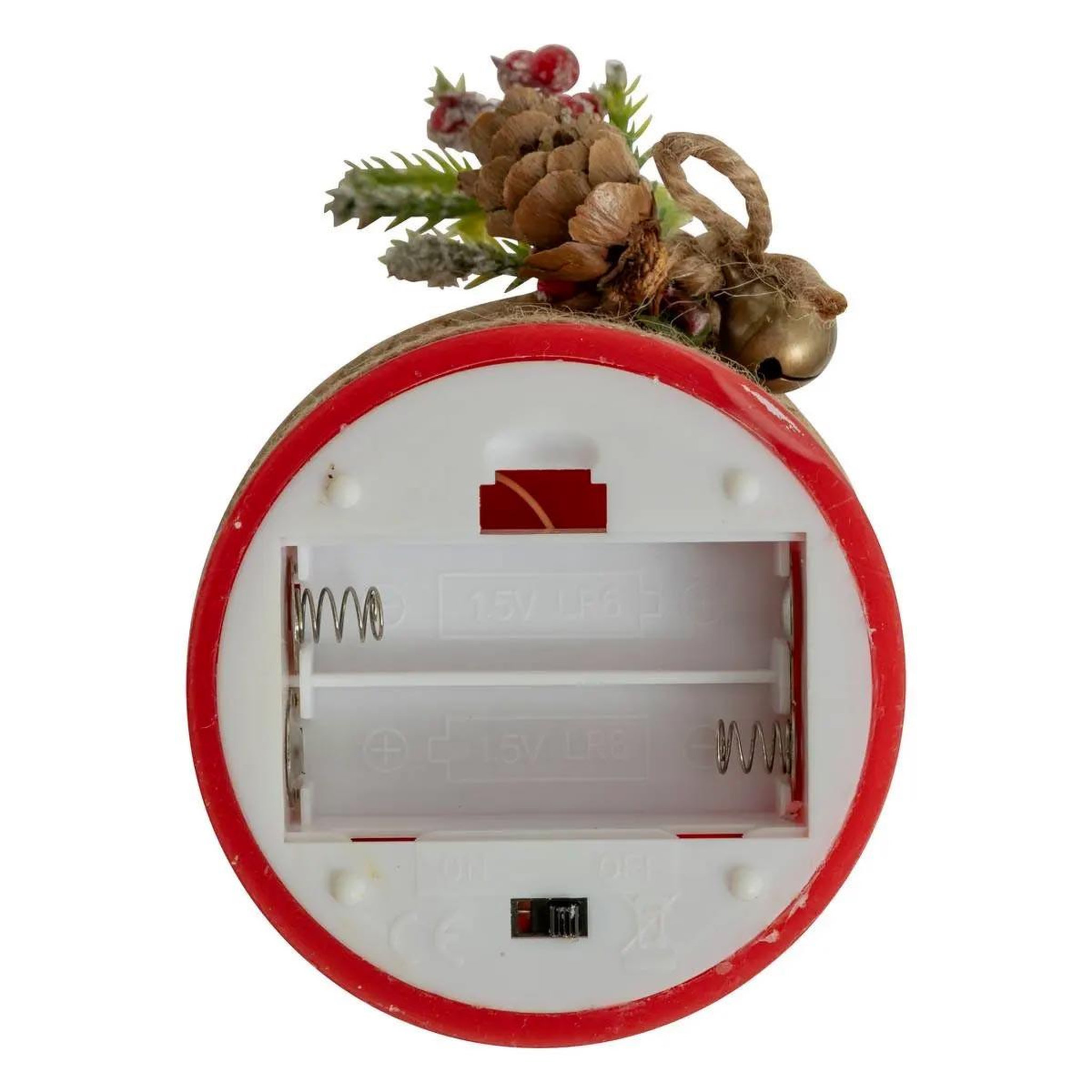 Voir la diapositive 5 : ATMOSPHERA Bougie led de noël  branche  12cm rouge