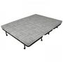 Voir la diapositive 5 : MARKET24 JOÉ Banquette BZ 3 places - Tissu bleu marine - Contemporain - L 143 x P 97 cm