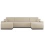 Voir la diapositive 6 : BEST MOBILIER Artemisa - canapé panoramique en u - 7 places - convertible avec coffre - en velours côtelé