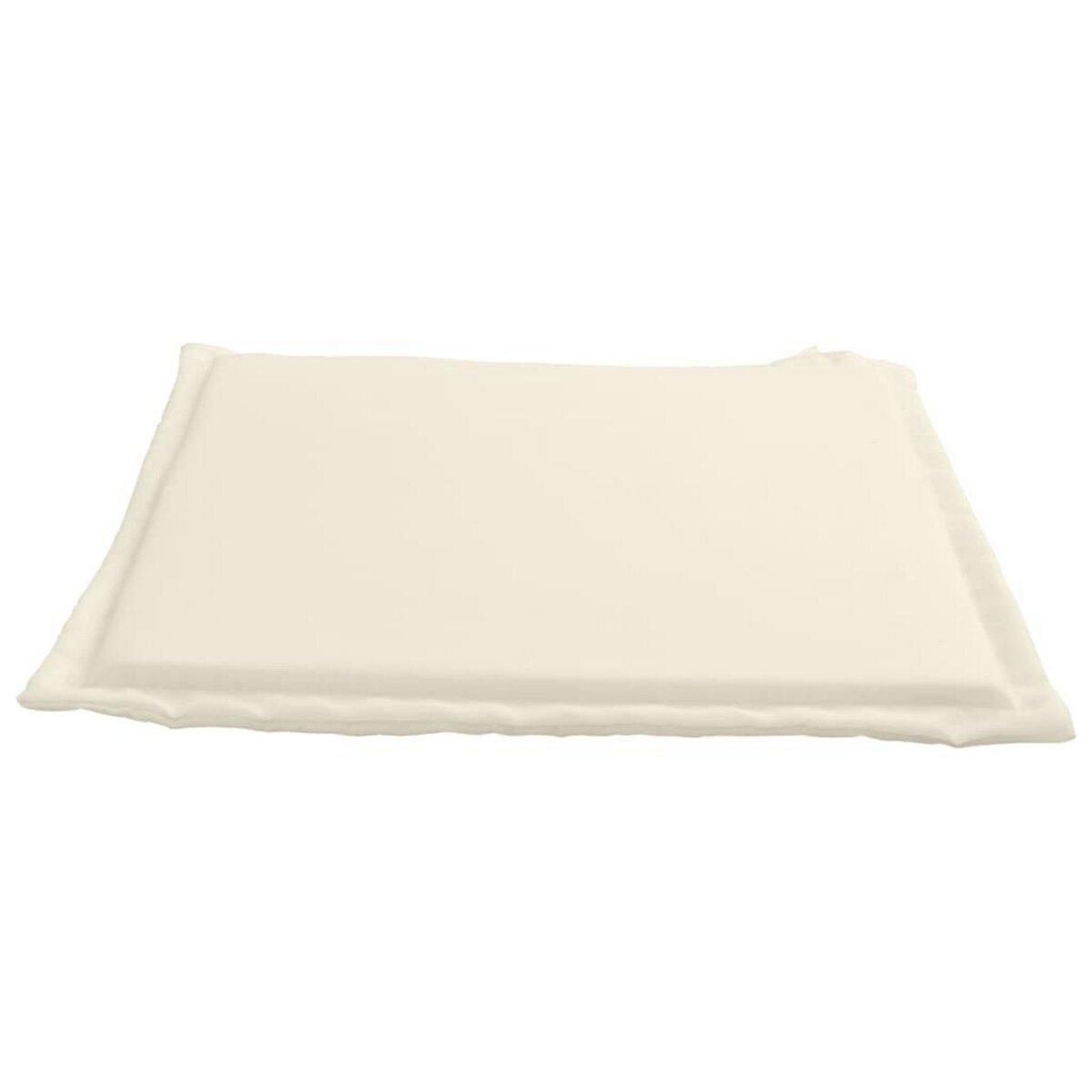 VIDAXL Coussins de siege de jardin lot de 2 creme 45x45x2 cm carre
