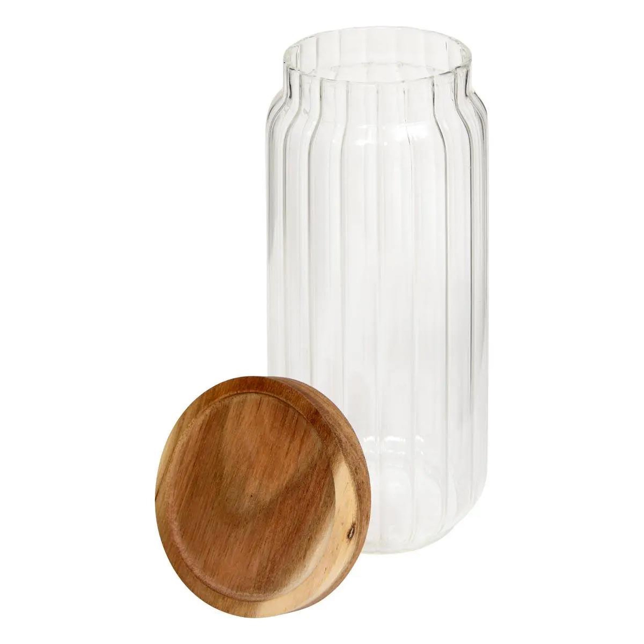 Voir la diapositive 2 : FIVE Bocal de conservation en verre   harmony  1l transparent