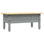 Voir la diapositive 6 : VIDAXL Table basse Pin mexicain Gamme Corona Gris 100x55x44 cm