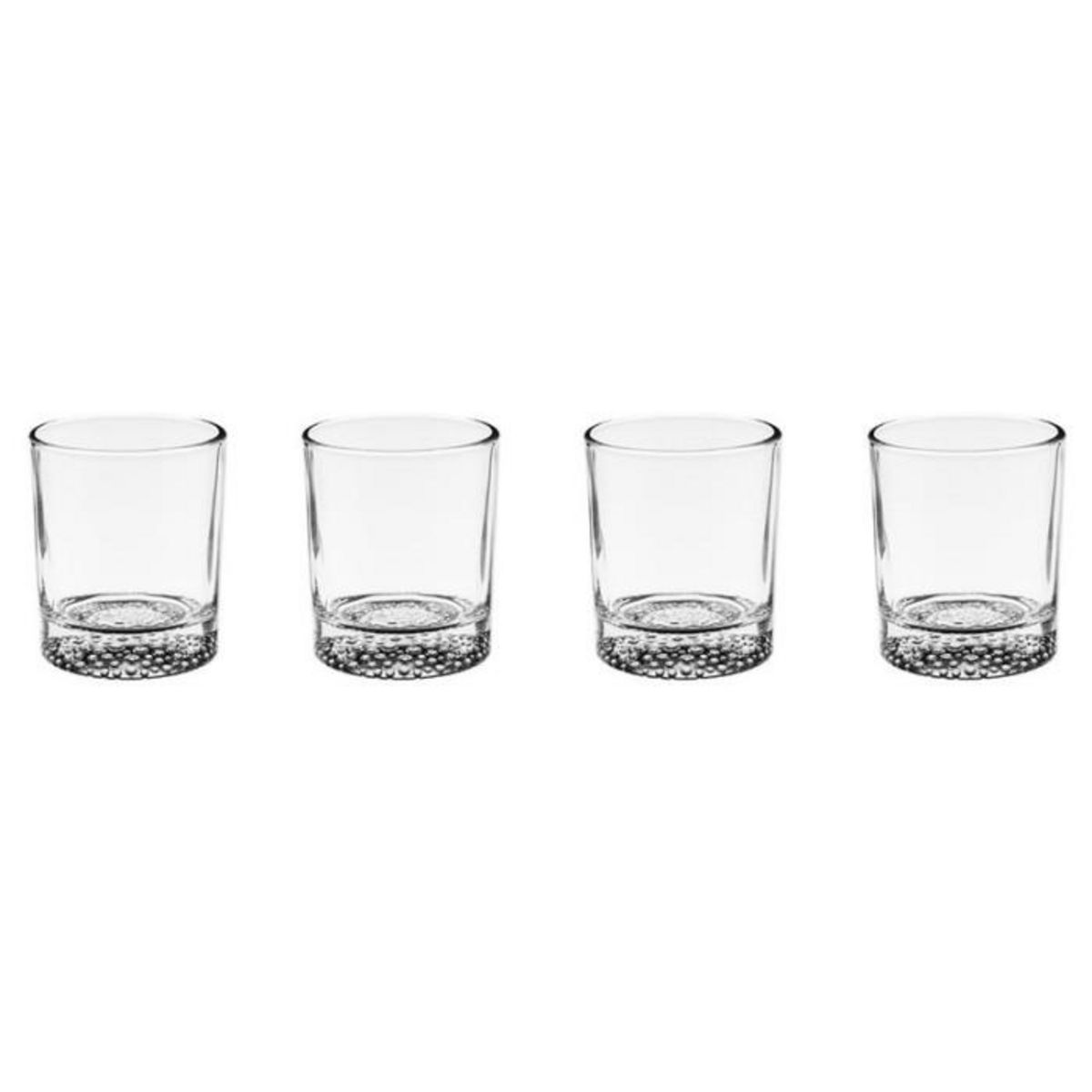 SECRET DE GOURMET Lot de 4 Verres à Whisky  Artico  30cl Transparent