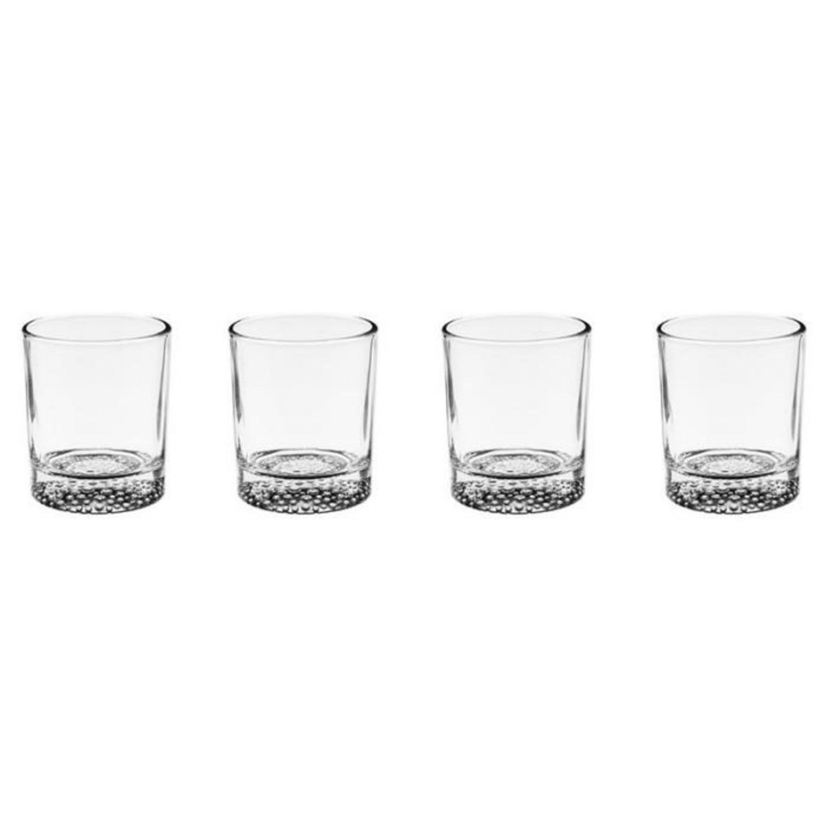 SECRET DE GOURMET Lot de 4 Verres à Whisky  Artico  30cl Transparent